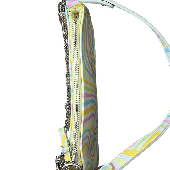 Vintage Y2K 90’s pastel smiley charms small shoulder bag - Picture 10 of 12